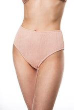 Load image into Gallery viewer, Laguna bow-style bandeau bikini bottom pink color front view