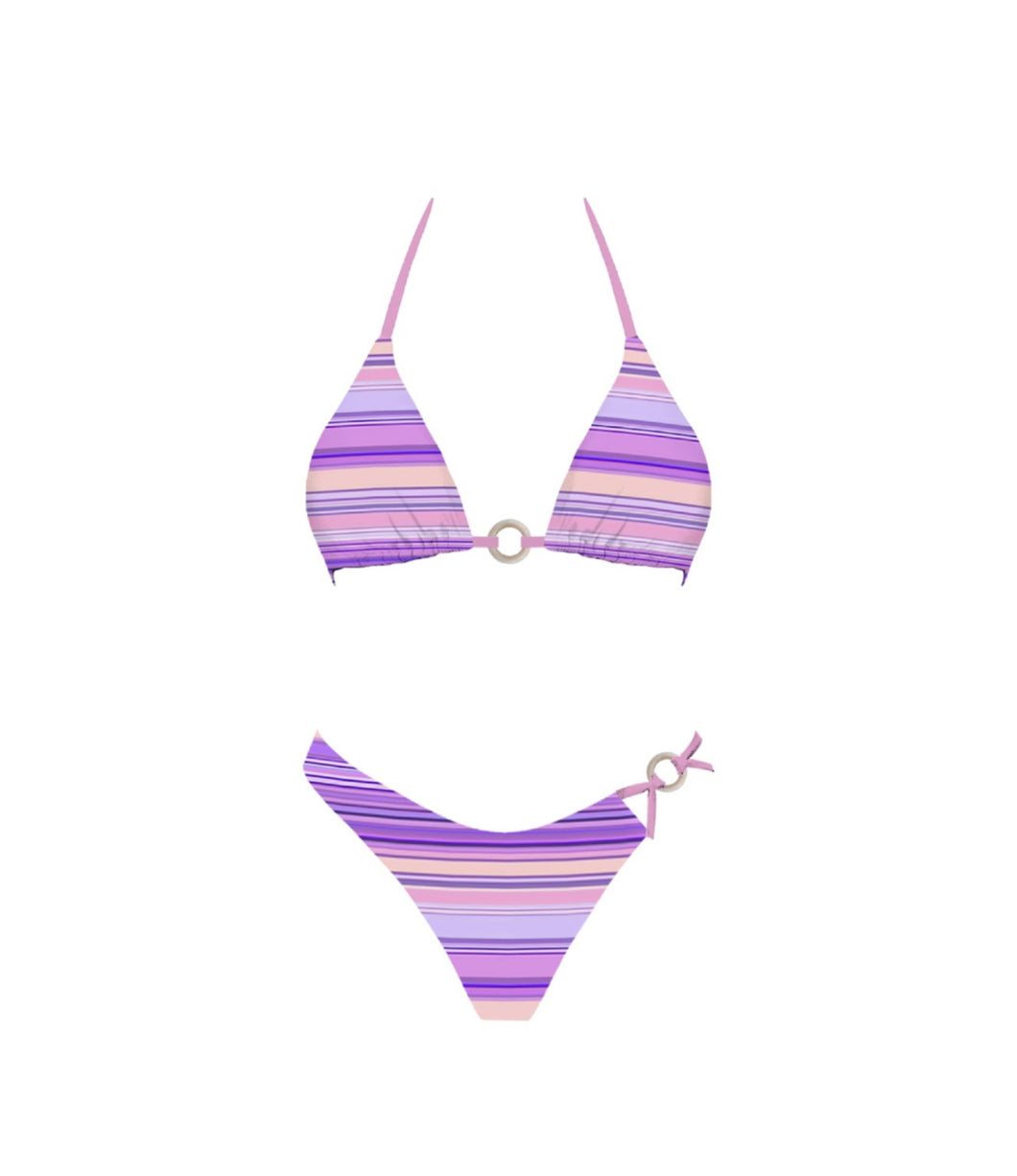 Purple Sunset | Cutout Two Piece Bikini